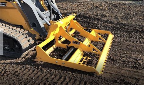 skid steer roller leveler|land leveler for skid steer.